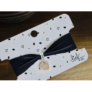 Armbandje zwart Sisters