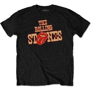 The Rolling Stones - Wild West Logo Heren T-shirt - 2XL - Zwart