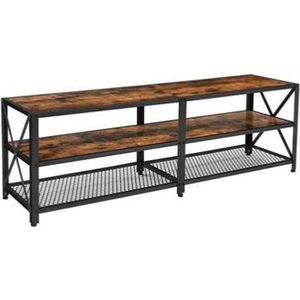 Segenn's Abingdon TV Kast - Tv Meubel - Industrieel - Vintage Bruin/Zwart - 160 x 39.2 x 50 cm