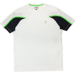 Australian Tennis Shirt - Wit - Groen - Zwart - Maat M (50)