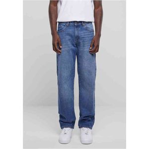 Urban Classics - Heavy Ounce Straight Fit Jeans Broek rechte pijpen - Taille, 34 inch - Blauw