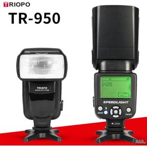 Triopo TR-950 flitser speedlite voor Canon Nikon Olympus Pentax Fuji Sony