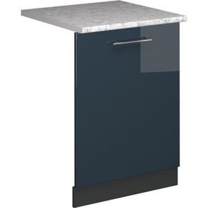 Vicco Fame-LineVoorpaneel vaatwasser – 60 cm , WB Marmer Donkerblauw hoogglans , WB Marmer