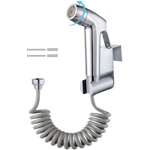 Boraboi ® Veelzijdige Handdouche Set met Verstelbare Sproeikop en Roestvrijstalen Houder voor Badkamer