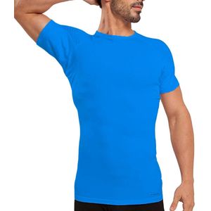 Anti Zweet Shirt – Krexs - Ingenaaide Okselpads – Anti Transpirant – Ondershirt - Blauw - Mannen