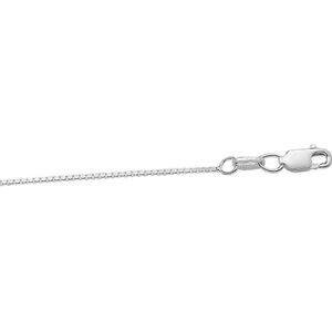 YO&NO - Ketting - Zilver - Venetiaans -  0,9mm - 45cm - Sieraden vrouw - Heren - Zilver 925