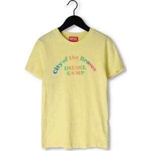 Diesel Tinyc1 Tops & T-shirts Meisjes - Shirt - Geel - Maat 128