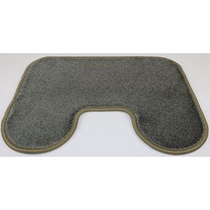 Luxe wc mat / toiletmat 45x60cm olijfgroen