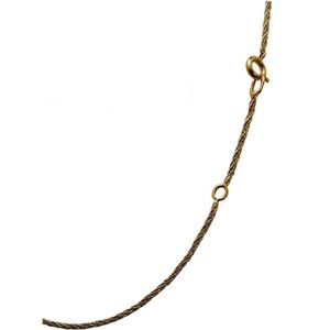 Ketting - fantasiecollier - geel goud - 42/45 cm - 4.2 gram - Verlinden juwelier