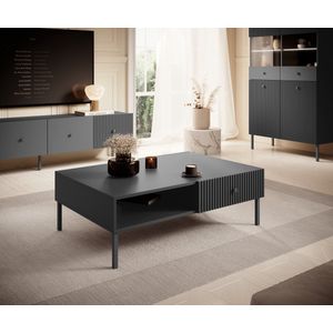 Meubella - Salontafel Vermont - Antraciet - 102 cm