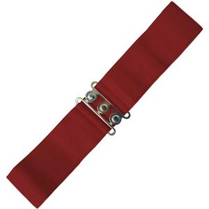 Dancing Days - Vintage Stretch Taille riem - 3XL/4XL - Bordeaux rood/Rood
