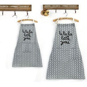2 stuks keukenschort katoenen schort grijs kookschort met 2 zakken ouder-kind schorten katoen schilderschort wasbaar grillschort slabschort voor volwassenen kinderen schilderen koken bakken