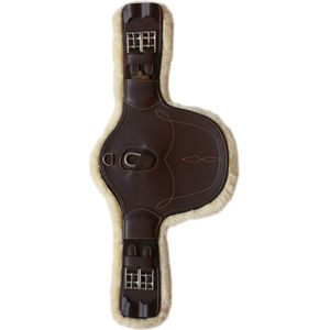 Korte buiklapsingel wol/bont bruin 60 cm