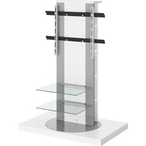 Tv-meubel Roma 2 van 126 cm hoog hoogglans wit