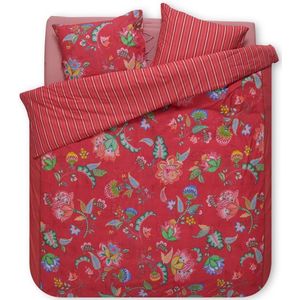 PiP Studio Jambo Flower Dekbedovertrek - Lits-jumeaux - 260x200/220 cm - Rood