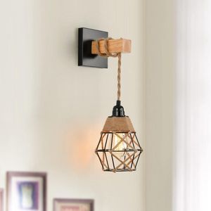 VELTRR® Wandlamp Binnen met Snoer - Wandlamp met Stekker voor Binnen - met Dimbare Schakelaar - Industrieel en Vintage - Slaapkamer Bedlampje