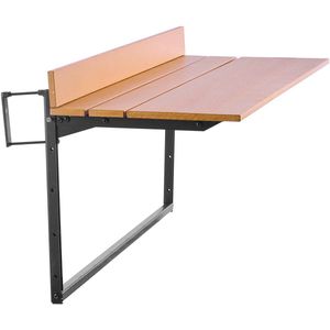 Balkon Hangtafel, 38,1 x 99,1 cm, opvouwbaar, 5-traps verstelbaar, geschikt voor leuningen van 2,5 cm tot 13,5 cm, voor buiten terrassen en dekken