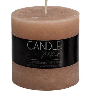 Candle Junkie stompkaars soft roze