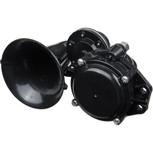 Dakta® Luchthoorn | Toeter | Universeel | Complete set | Hoorn | Voor auto’s, vrachtwagens en boten | Alarm | 12V