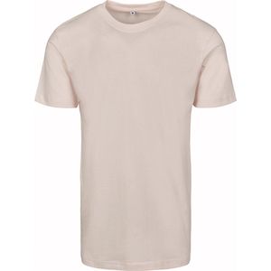 Herenshirt 'Round Neck' met korte mouwen Pink Marshmallow - M