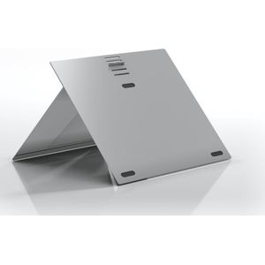 ErgoLine Aero Evo Laptopstandaard - Universeel - 12 tot 17 inch - Verstelbaar - Aluminium - Zilver
