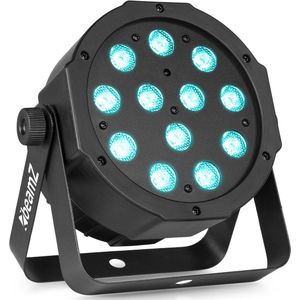 LED par - BeamZ SlimPar37 - DMX LED discolamp met 12 LED's van 4W - RGBW - Incl. afstandsbediening