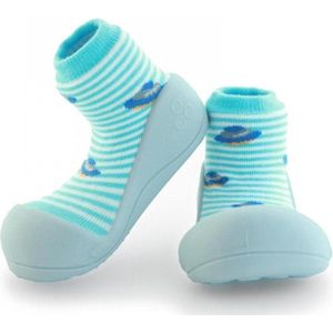 Attipas UFO blauw babyschoenen, ergonomische Baby slippers, slofjes maat 22,5, 18-30 maanden