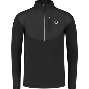 Rogelli Essential Windblock Hardloopshirt - Lange Mouwen - Heren - Zwart - Maat XL