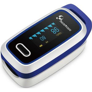 Pheartcare Saturatiemeter Zuurstofmeter met Inspectie Certificaat en Medische Kwalificatie - Blauw
