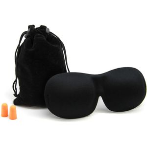Slaapmasker met Oordopjes en Opbergtas - Voor Diepe Ontspanning - 1 stuk