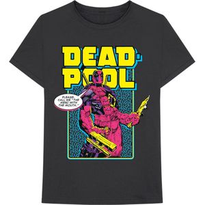 Marvel Deadpool Heren Tshirt -2XL- Comic Merc Zwart