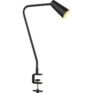 Lucande - Klemlamp - 1licht - metaal - H: 47 cm - GU10 - zwart, goud