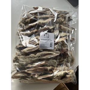 Konijnenoren met haar - 2 x 1 kg - 100% natuurlijk