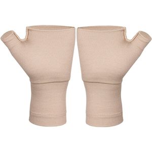 WiseGoods Luxe Duimbrace & Polsbrace In 1 - Polsbandage - Brace Polssteun - Gezondheid - Compressie Bandage - Bandages Beige - M