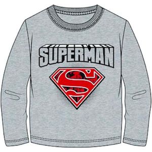 Superman t-shirt - grijs - Maat 140 / 10 jaar