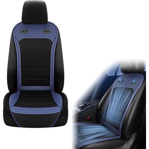 Autostoelhoes Koeling - 12V/24V Auto AC Comfortabel Koel Autostoelkussen - Verstelbare Snelheid - Universal Fit Autostoel Koelers Pads voor Auto SUV Vrachtwagen .
