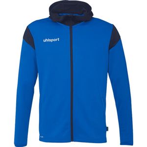 Uhlsport Squad 27 Jas Met Kap Kinderen - Azuurblauw / Marine | Maat: 116