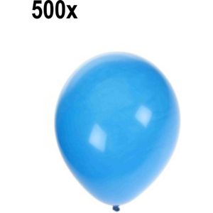 500x Ballonen blauw - Festival thema feest party ballon verjaardag