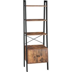 FurnStar boekenkast - 56x34x172cm - Bruin