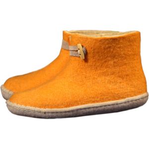 Vilten damesslof High Boots yellow Colour:Geel/Ecru Size:39