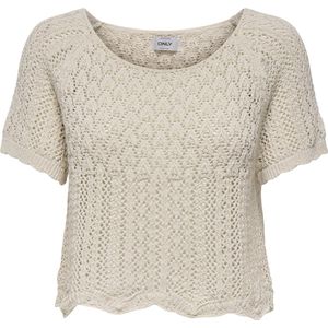 Only Trui Onlnola Life Pullover Knt Noos 15348591 Cloud Dancer Dames Maat - S