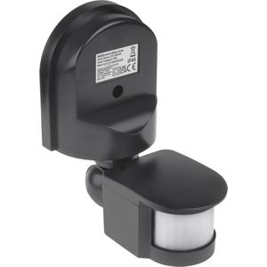 Maclean MCE25 GR - Bewegingsmelder - Bewegings- en schemersensor voor wandmontage - 180° max 1200W - IP44 - Grijs