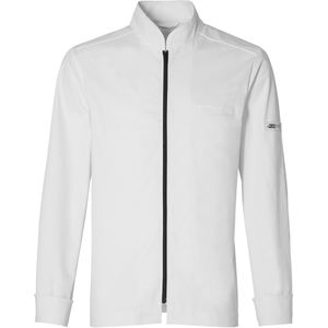 Chefs Fashion - Koksbuis Ritchy - White - *STRETCH* - Met YKK Rits en drukknopen - XXS