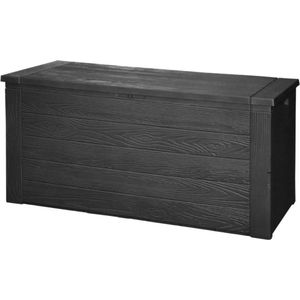 Kussenbox - Hout Motief - 300 L - 120 X 45 X 58 cm - Kunststof - Opbergbox