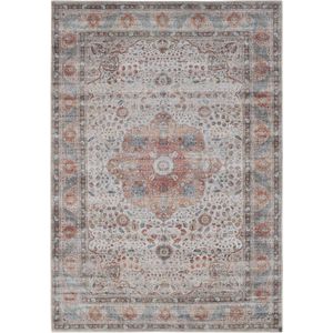 Vercai Rugs Toucan Collectie - Laagpolig Vloerkleed - Tapijt voor Woonkamer - Machine Wasbaar - Polyester - Beige - 160x230 cm