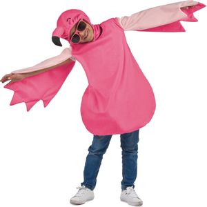 LUCIDA - Roze flamingo outfit voor meisjes - XS 92/104 (3-4 jaar)