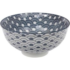 Tokyo Design Studio - Mixed Bowls Rice Bowl 11.3x5.2cm 250ml Grey Wave
