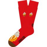 Jimmy Lion burger king ice cream cone sokken rood (Burger King) - 36-40