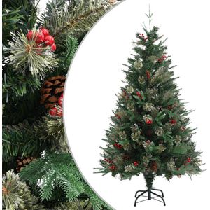 vidaXL-Kerstboom-met-dennenappels-150-cm-PVC-en-PE-groen