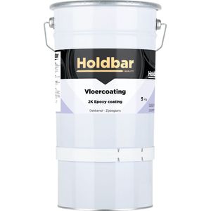 Holdbar Vloercoating Grijs (RAL 7040) 5 kg - Vloerverf - Alle kleuren - Voor Binnen en Buiten - Slijtvast - UV-bestendig - Gemakkelijk te reinigen - 2 Componenten Verf